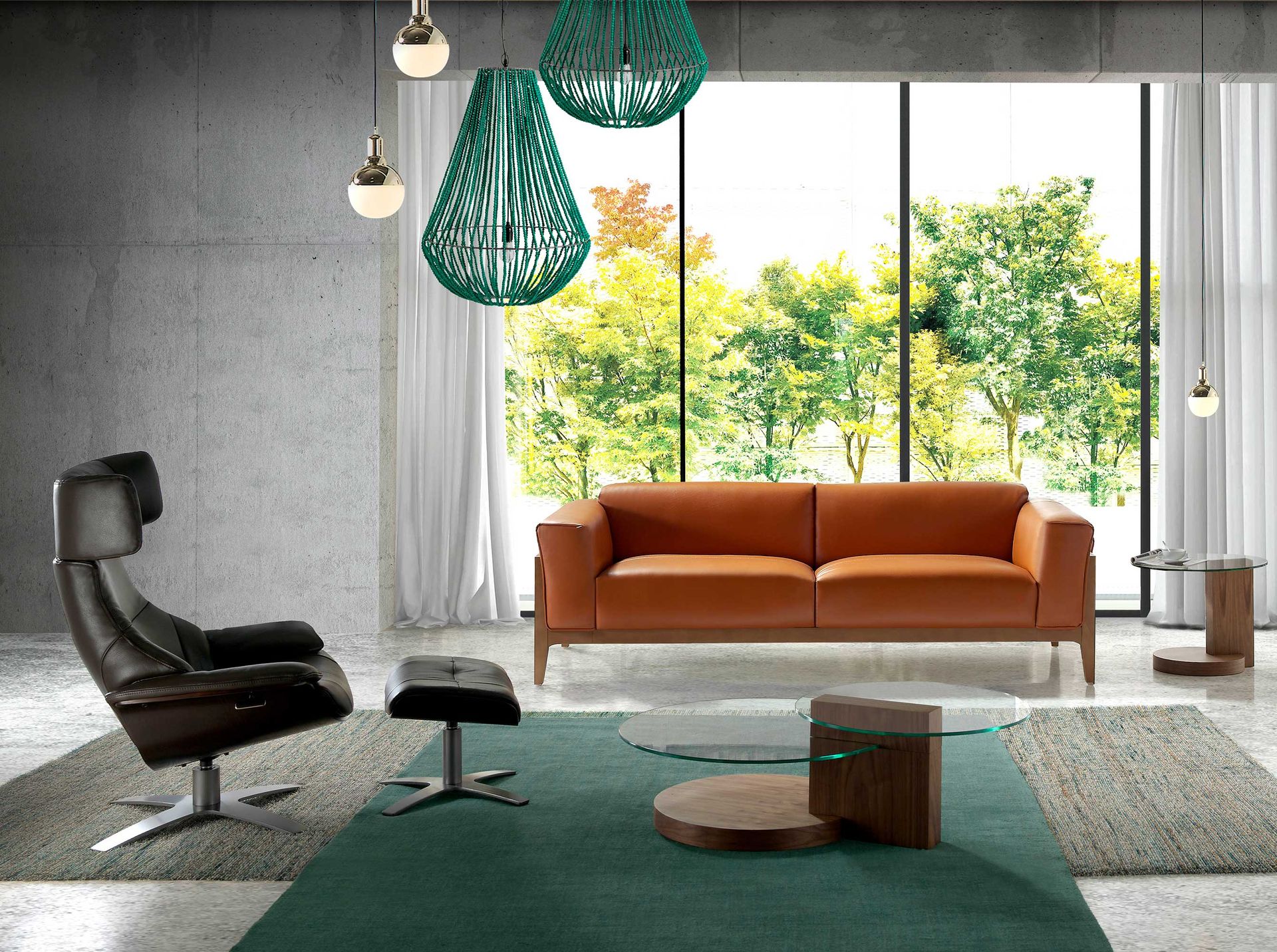 Ottoman piel marrón chocolate - Imagen 4