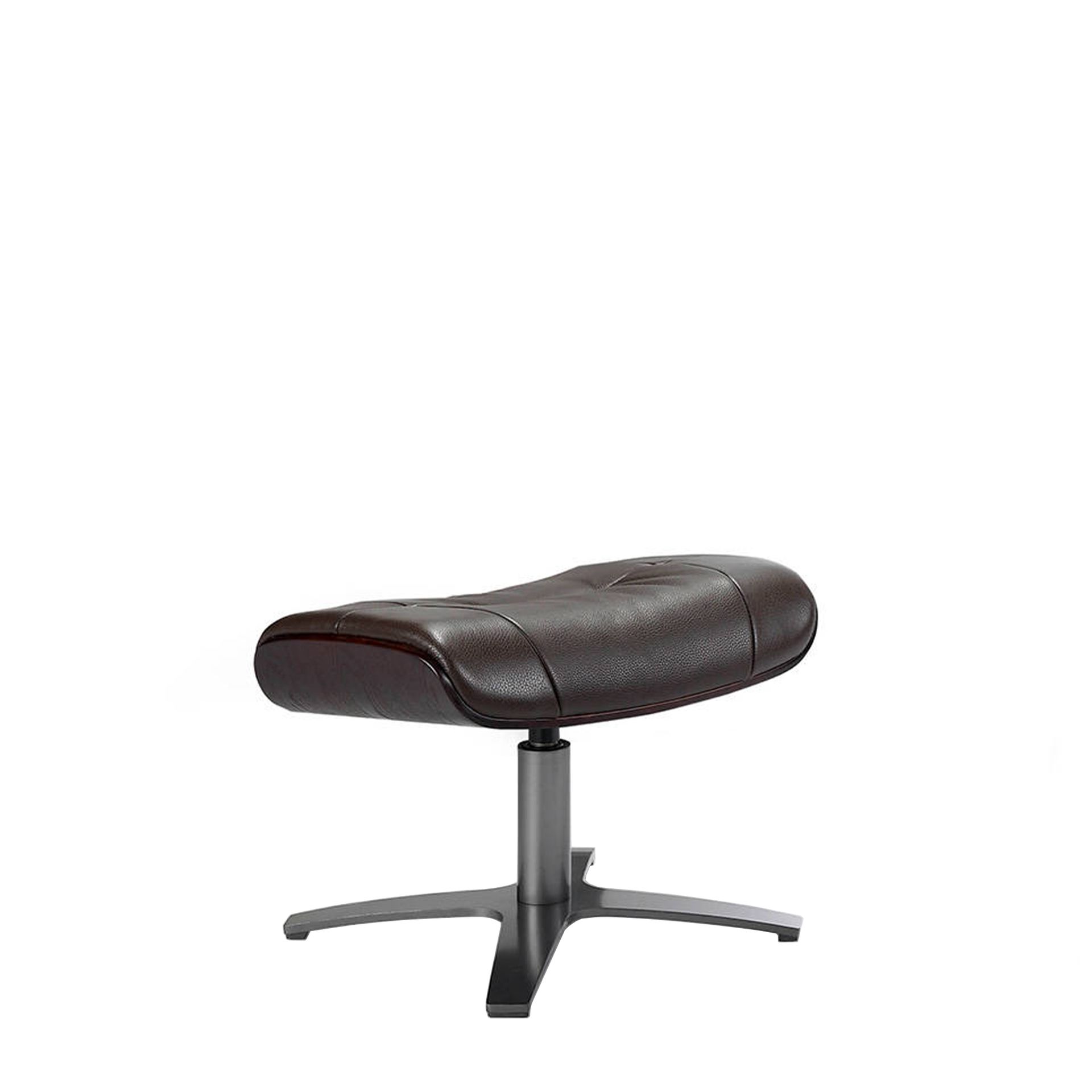 Ottoman piel marrón chocolate - Imagen 5