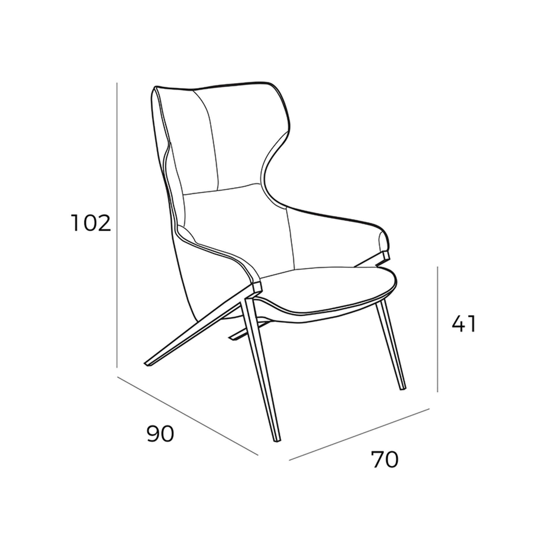 Sillón tela gris - Imagen 9