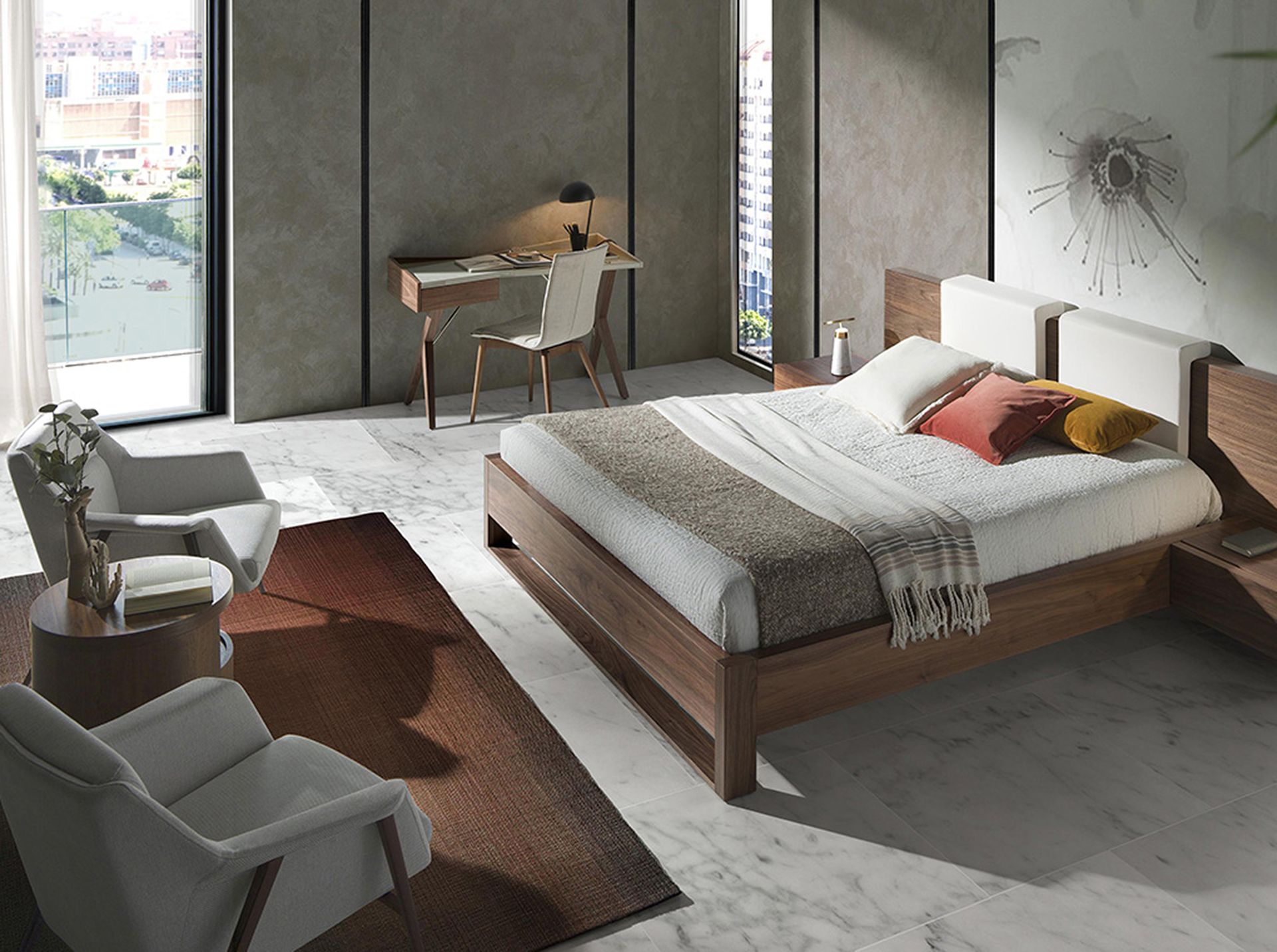 Sillón tela blanco - Imagen 5