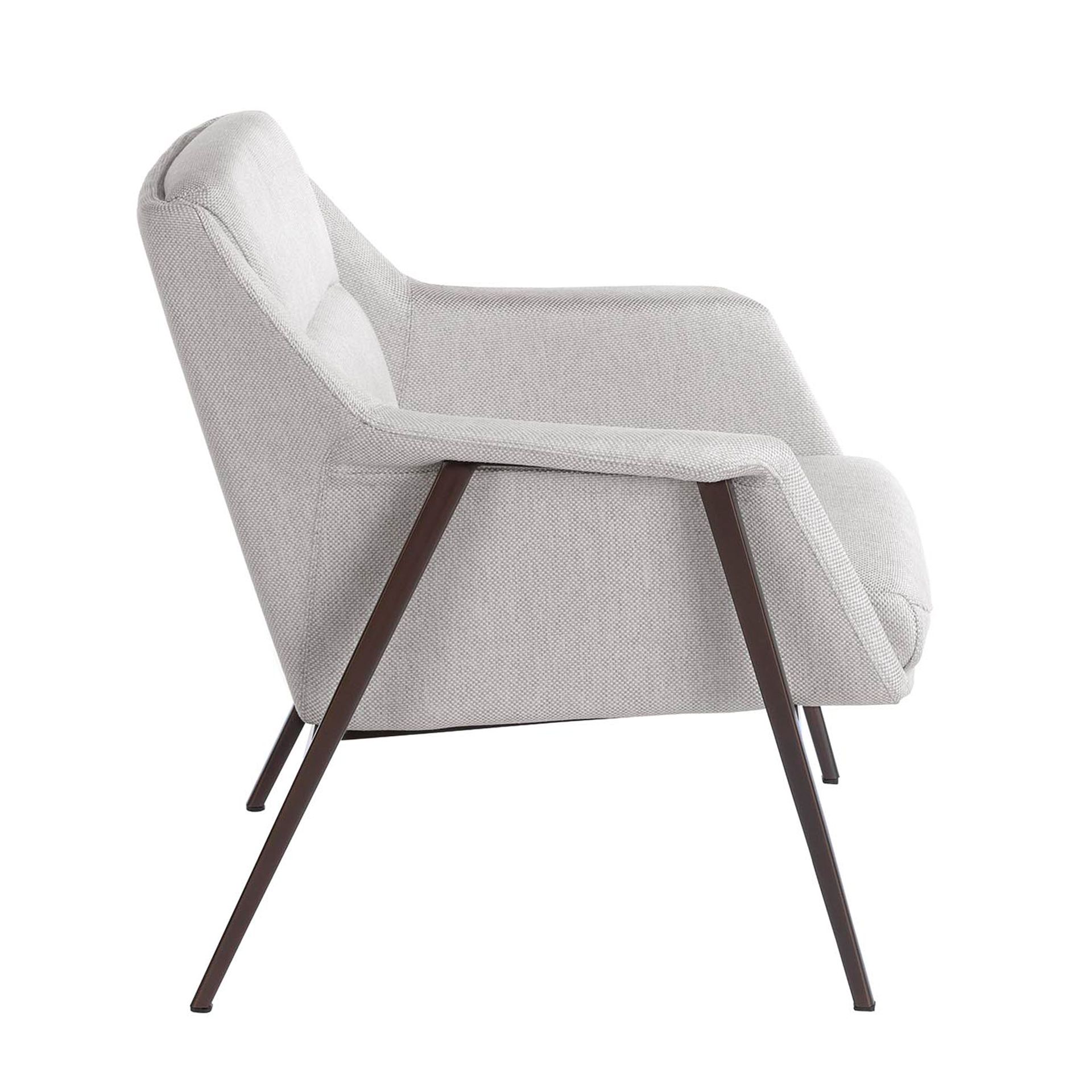 Sillón tela blanco - Imagen 6