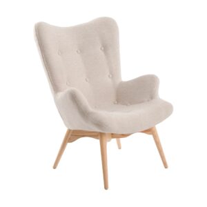 Sillón tela beige Angel Cerdá