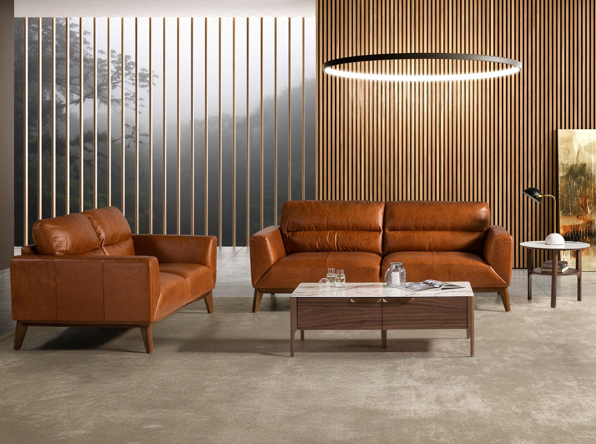 Sillón piel marrón - Imagen 5