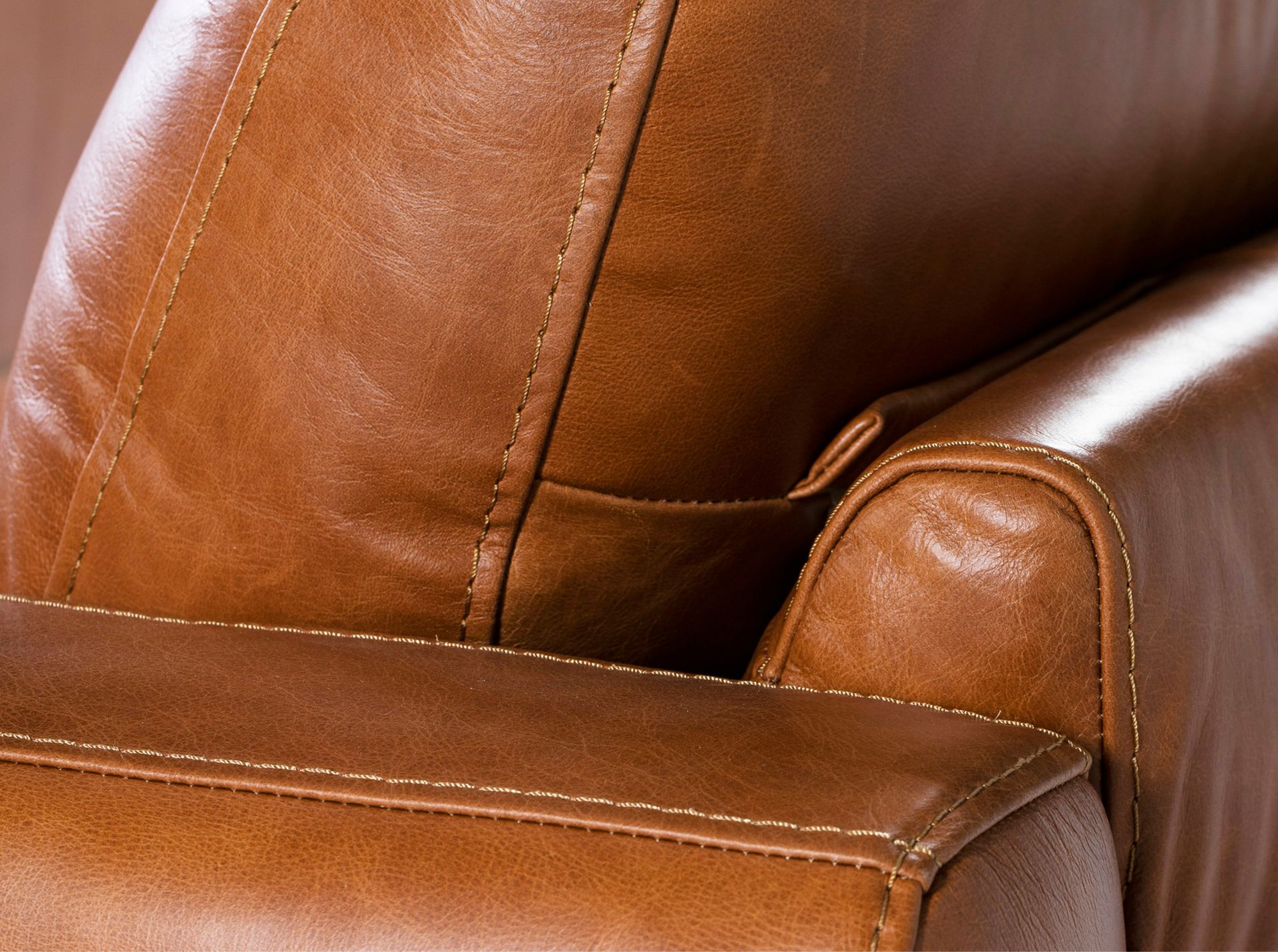 Sillón piel marrón - Imagen 7