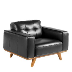 Sillón Chester piel negro Angel Cerdá