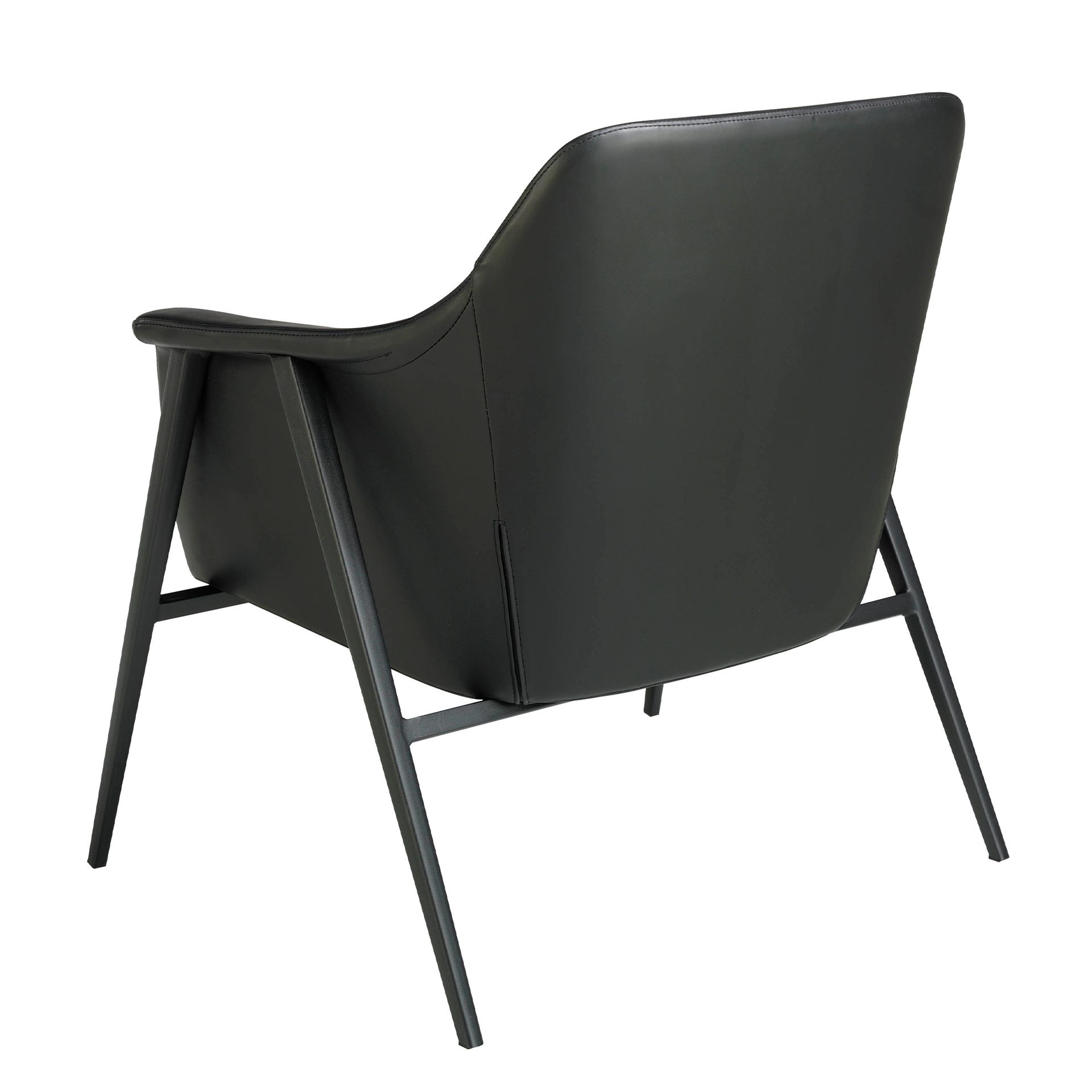 Sillón tela gris y polipiel negro - Imagen 6