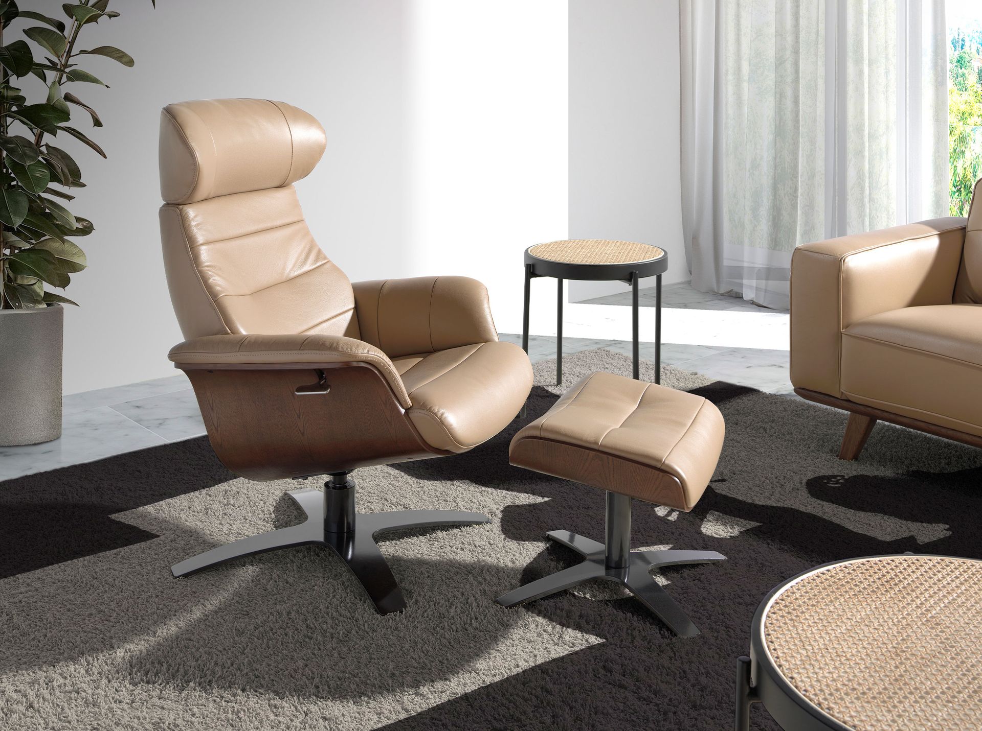 Ottoman piel arena - Imagen 3