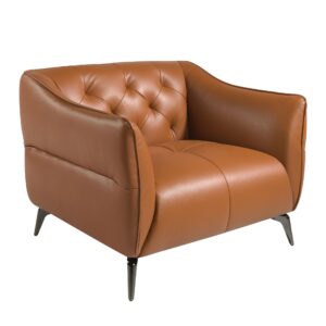 Sillón Chester piel marrón Angel Cerdá