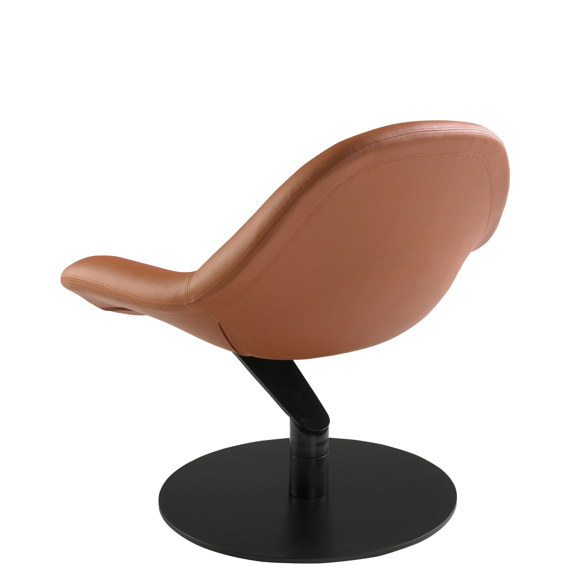 Sillón giratorio polipiel marrón - Imagen 8