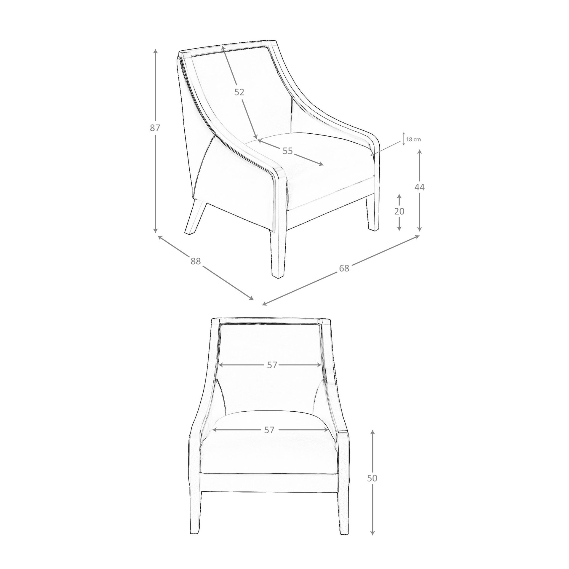 Sillón piel gris - Imagen 9