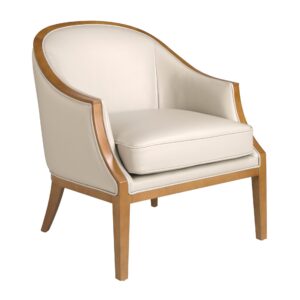 Sillón piel arena Angel Cerdá