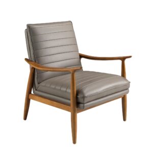 Sillón piel gris oscuro Angel Cerdá