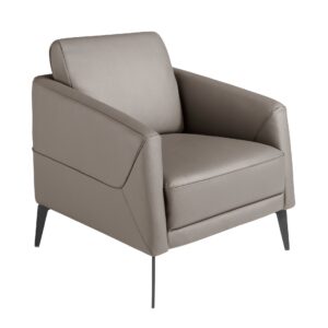 Sillón piel gris oscuro Angel Cerdá