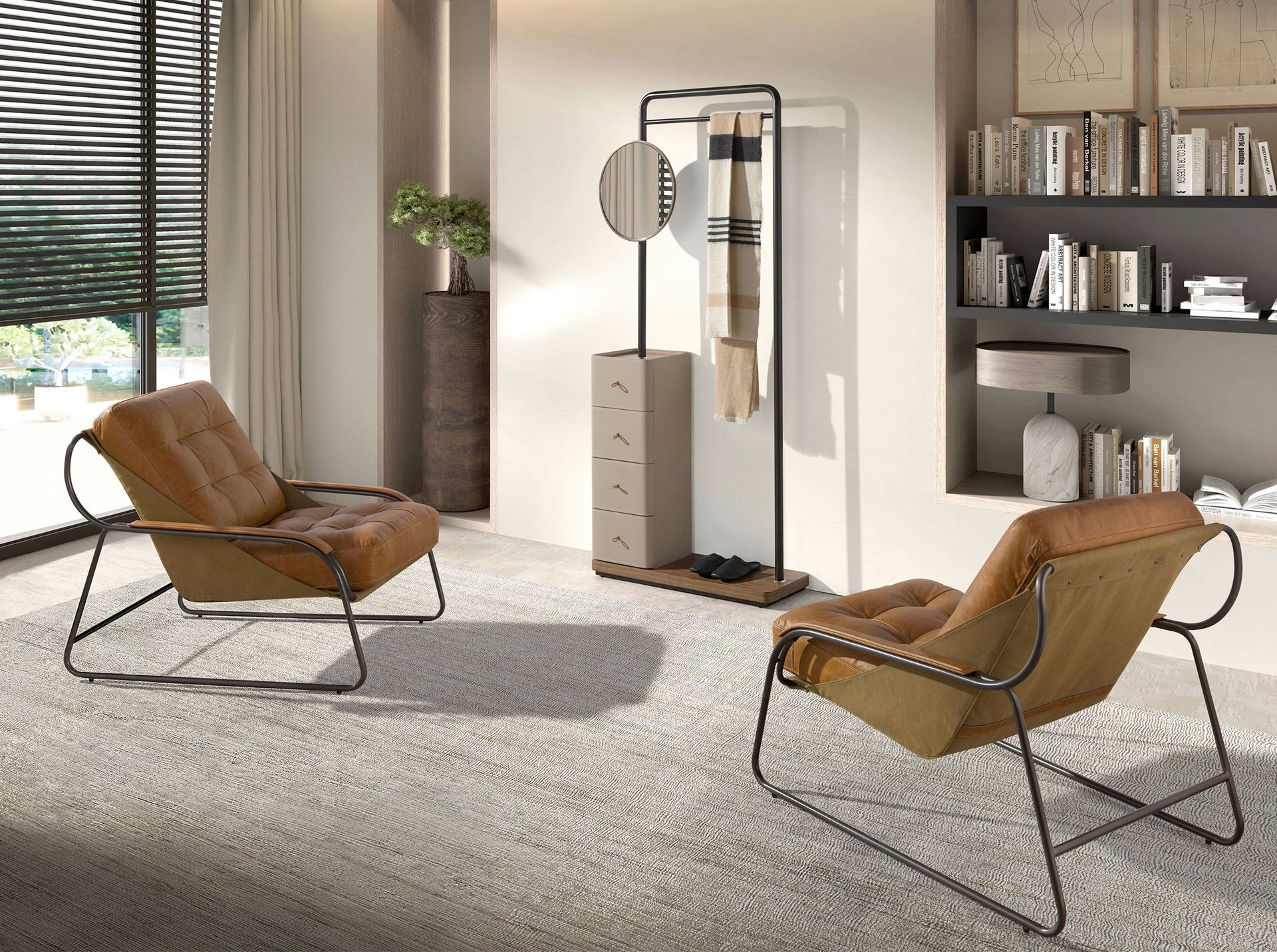 Sillón piel marrón - Imagen 6