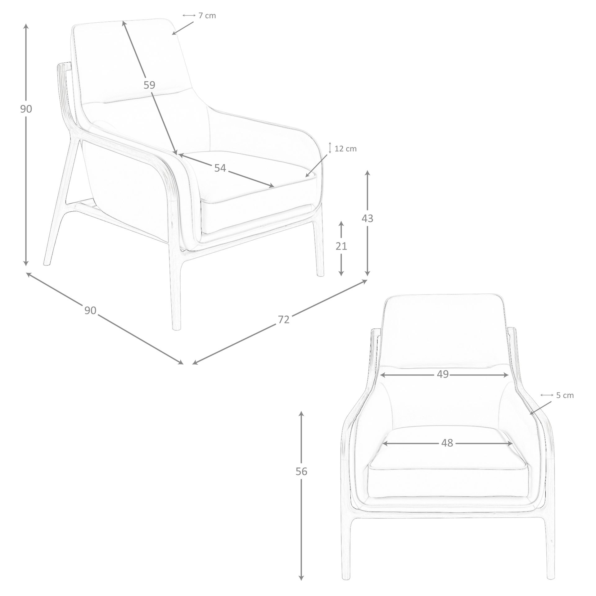 Sillón piel visón - Imagen 8