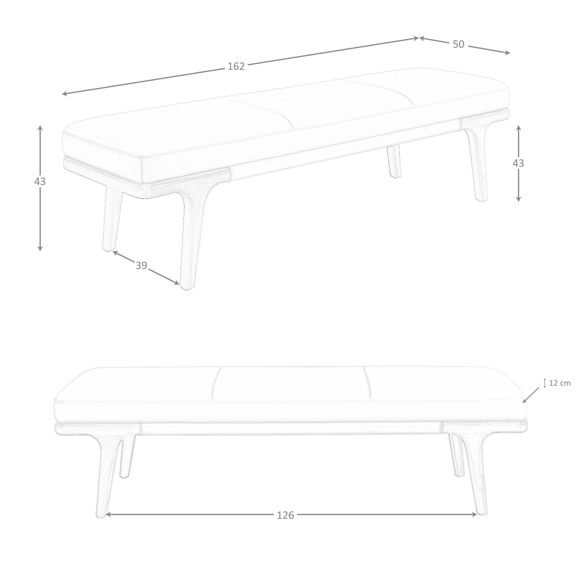 Banqueta polipiel visón - Imagen 9