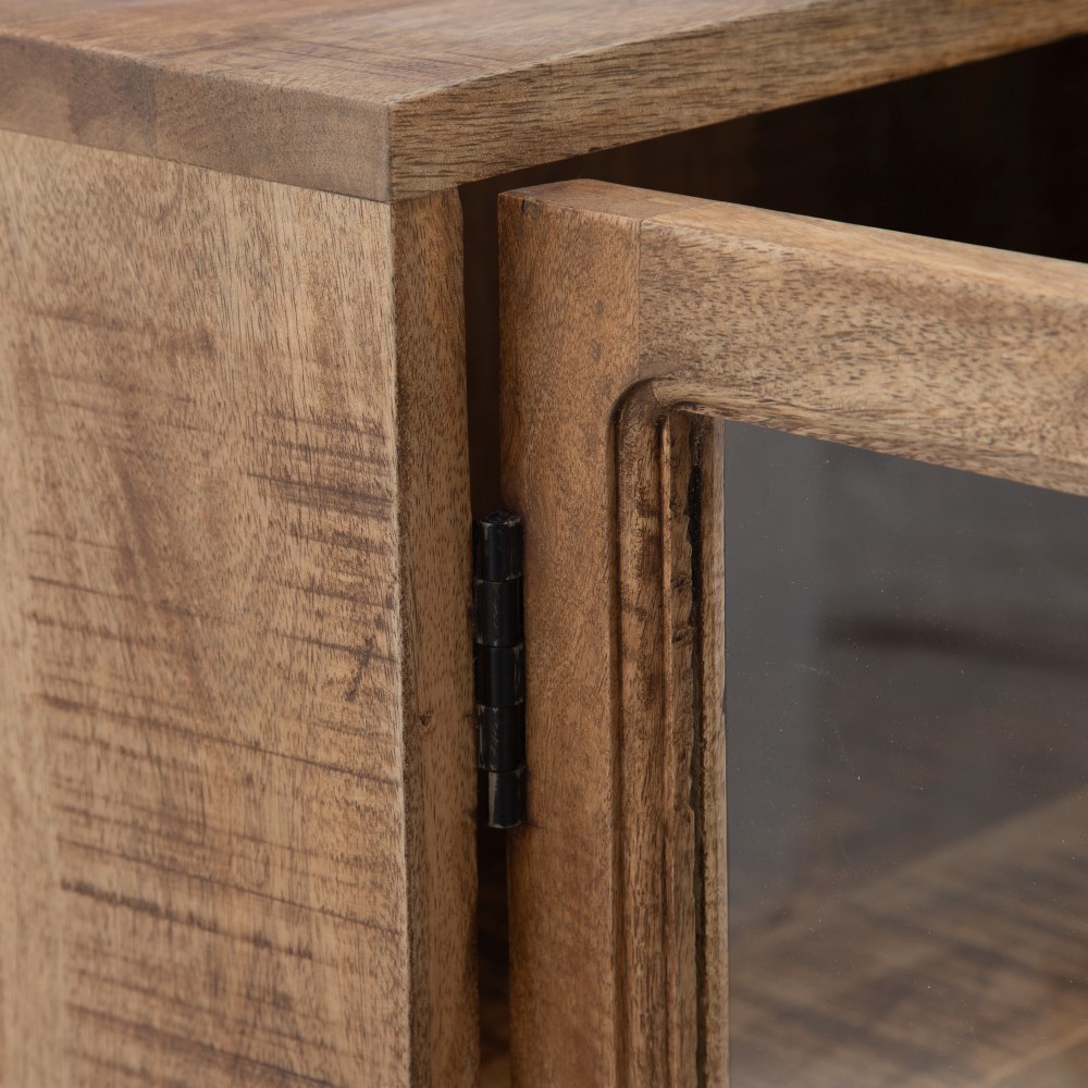 APARADOR NATURAL MADERA DE MANGO SALÓN 160 X 35 X 71 CM - Imagen 4