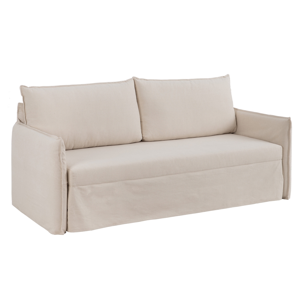 SOFÁ-CAMA NIDO BEIGE TEJIDO SALÓN 215 X 100 X 97 CM - Imagen 2