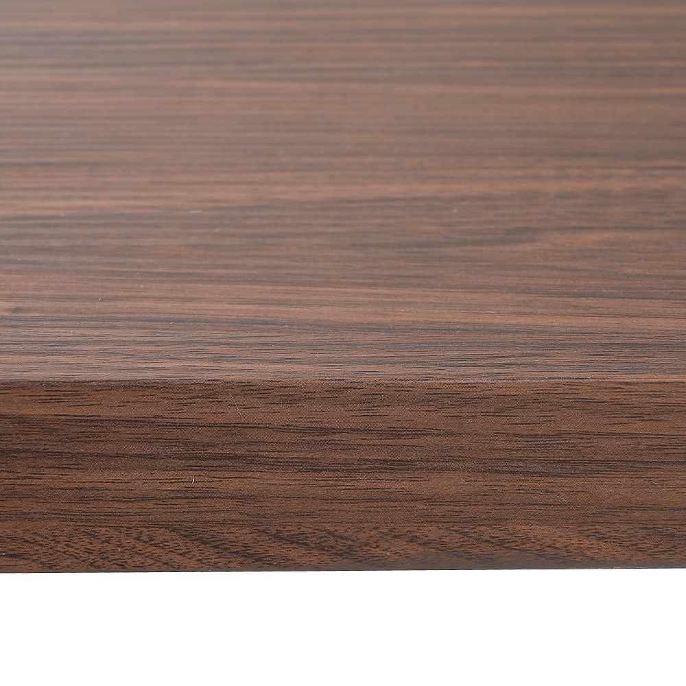 MESA COMEDOR MARRÓN-NEGRO DM-METAL 160 X 90 X 76 CM - Imagen 2