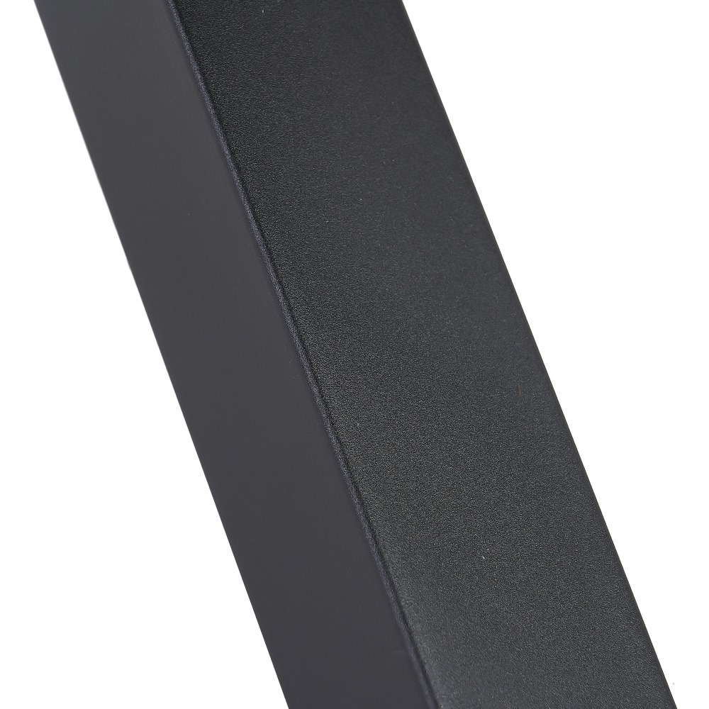 MESA COMEDOR MARRÓN-NEGRO DM-METAL 160 X 90 X 76 CM - Imagen 5