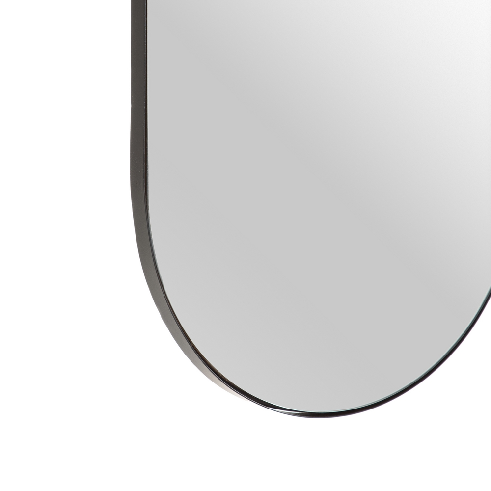 ESPEJO VESTIDOR NEGRO METAL DECORACIÓN 40 X 2 X 130 CM - Imagen 5