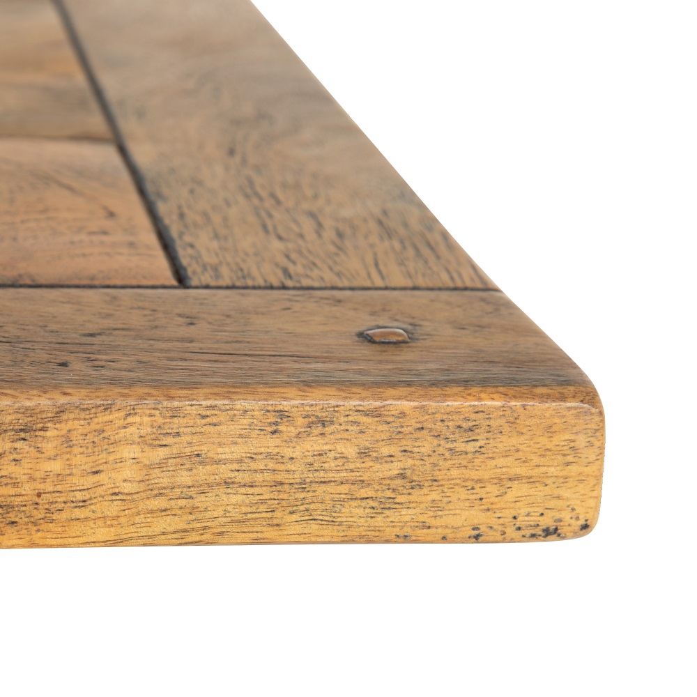 MESA COMEDOR NATURAL-NEGRO 160 X 90 X 76 CM - Imagen 3