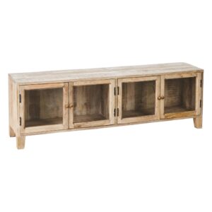 MUEBLE TV BLANCO ROZADO MADERA DE MANGO 160 X 35