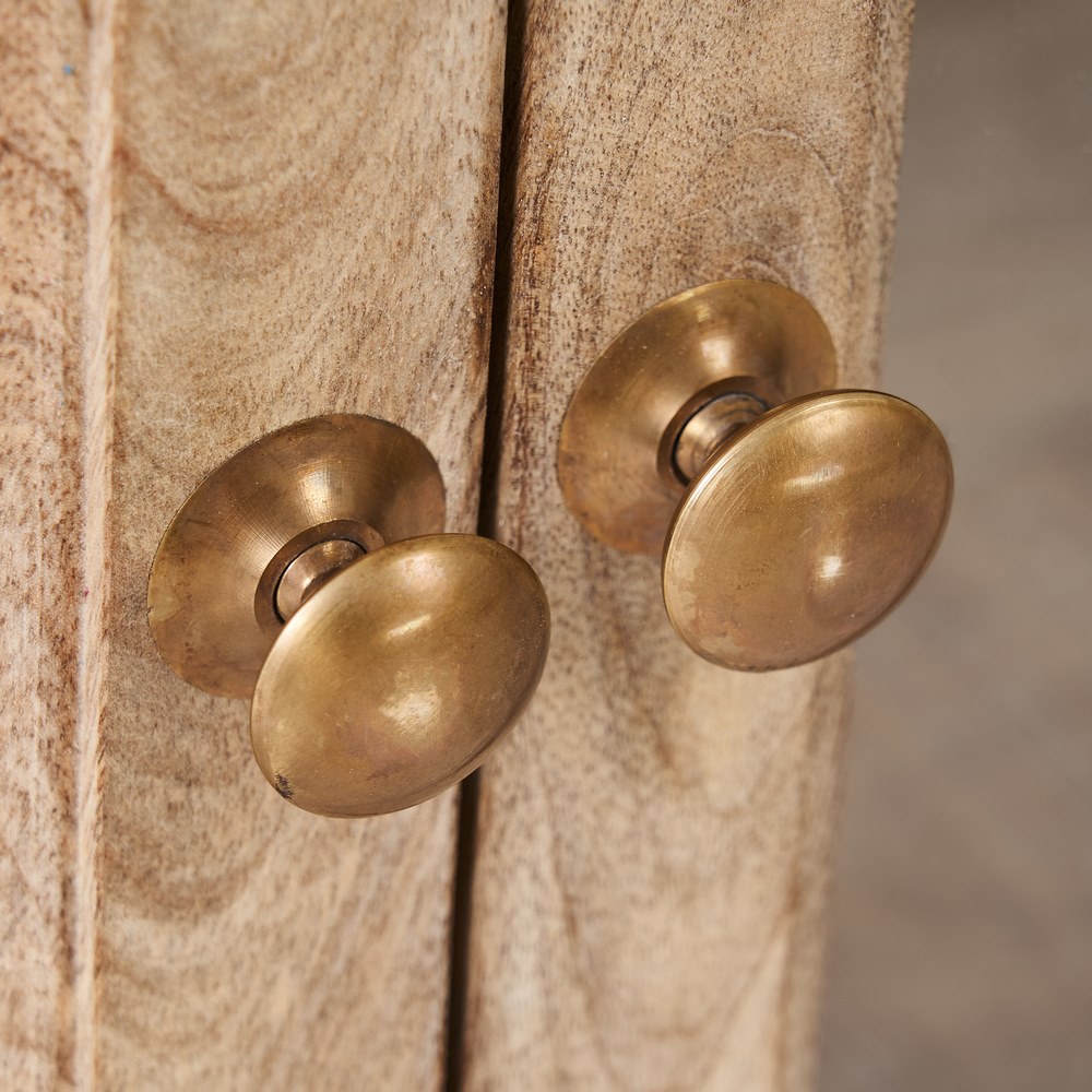 MUEBLE TV BLANCO ROZADO MADERA DE MANGO 160 X 35,50 X 52,50 - Imagen 5