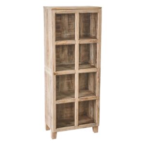 VITRINA BLANCO ROZADO MADERA DE MANGO 60 X 35