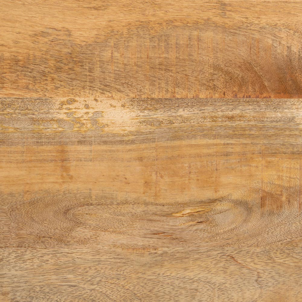 MESA COMEDOR NATURAL-NEGRO MADERA-HIERRO 160 X 90 X 79 CM - Imagen 4