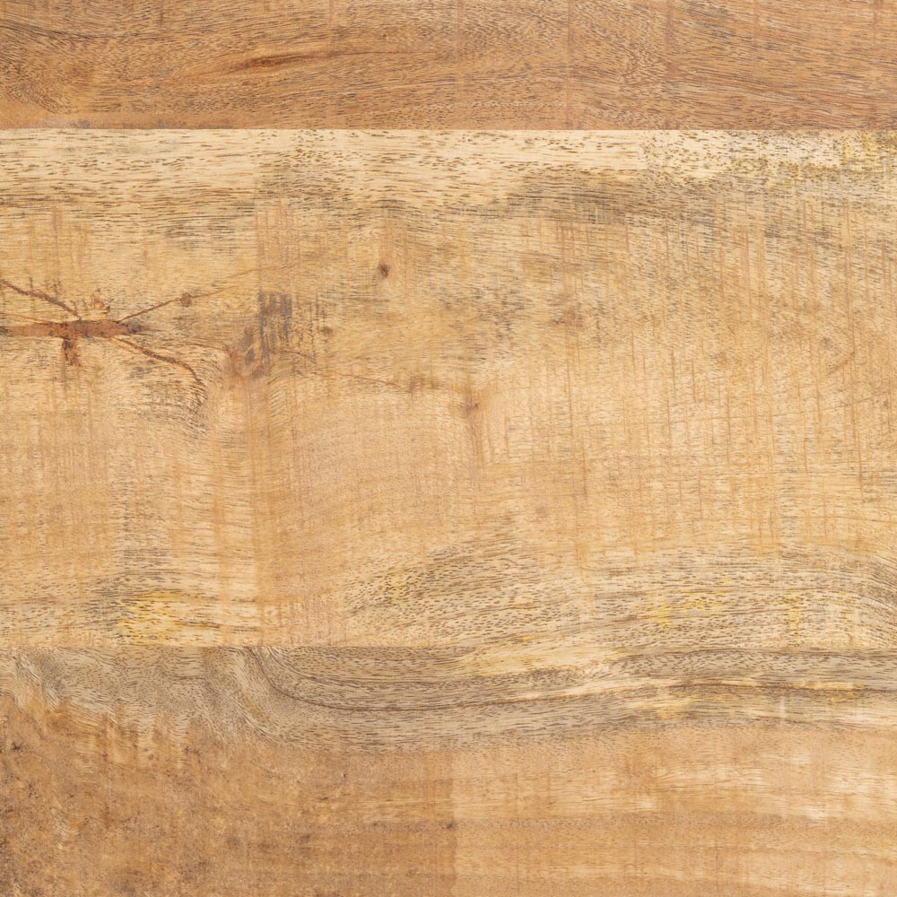 MESA COMEDOR NATURAL-NEGRO MADERA-HIERRO 180 X 90 X 79 CM - Imagen 4