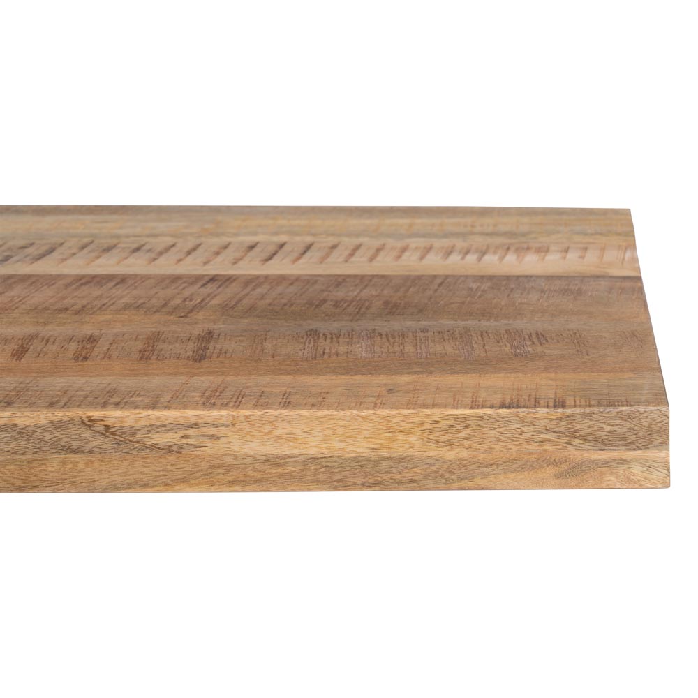 MESA COMEDOR NATURAL-NEGRO MADERA-HIERRO 240 X 100 X 79 CM - Imagen 3