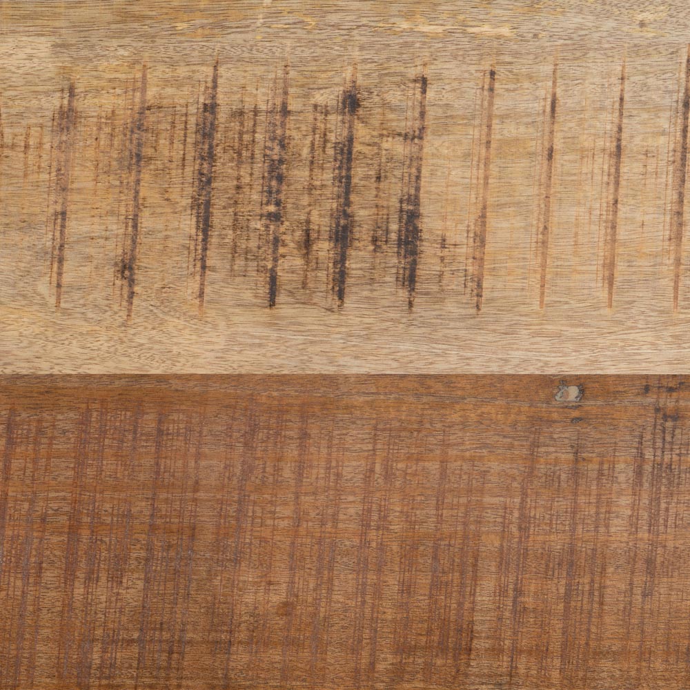 MESA COMEDOR NATURAL-NEGRO MADERA-HIERRO 240 X 100 X 79 CM - Imagen 4