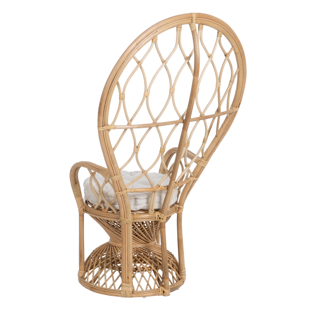 SILLÓN NATURAL RATÁN SALÓN 90 X 73 X 142,50 CM - Imagen 3