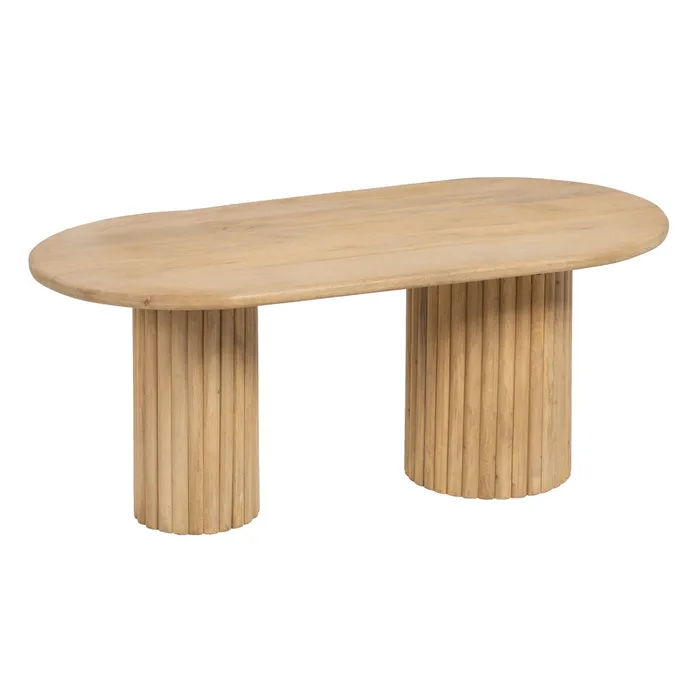 MESA CENTRO NATURAL MADERA DE MANGO 120 X 60 X 45 CM