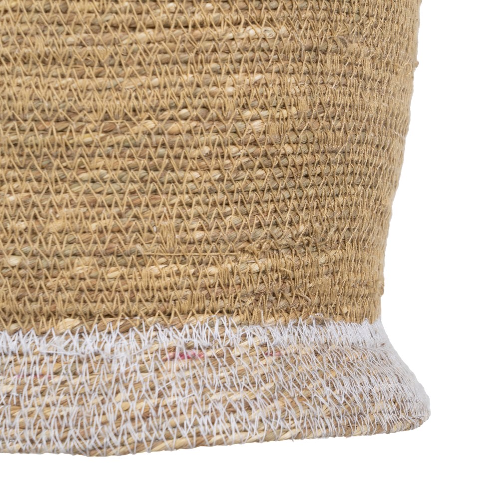 LÁMPARA TECHO FIBRA NATURAL ILUMINACIÓN 20 X 20 X 24 CM - Imagen 3