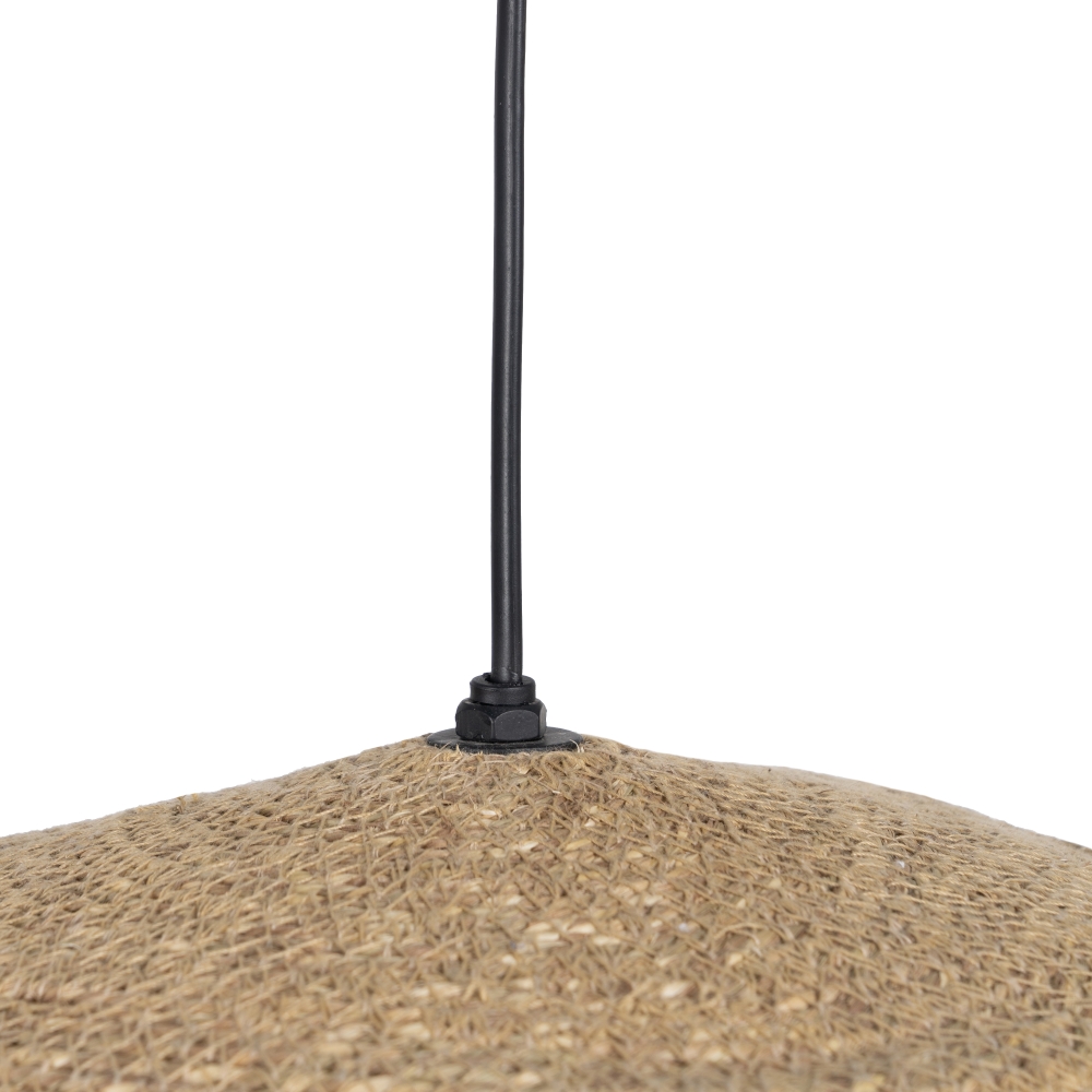 LÁMPARA TECHO FIBRA NATURAL ILUMINACIÓN 36 X 36 X 39 CM - Imagen 2