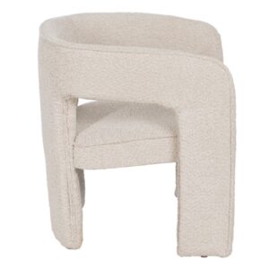 SILLA BEIGE TEJIDO SALÓN 69 X 66 X 73 CM