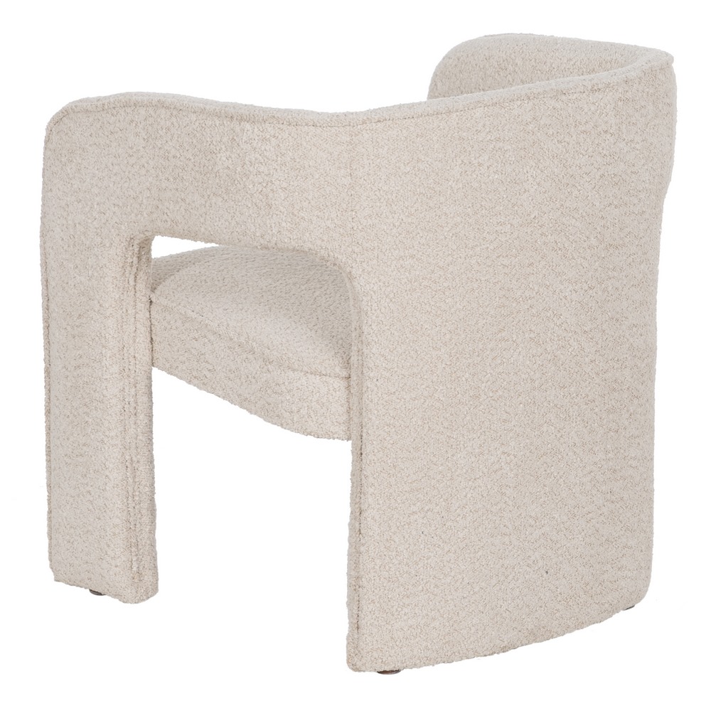 SILLA BEIGE TEJIDO SALÓN 69 X 66 X 73 CM - Imagen 3