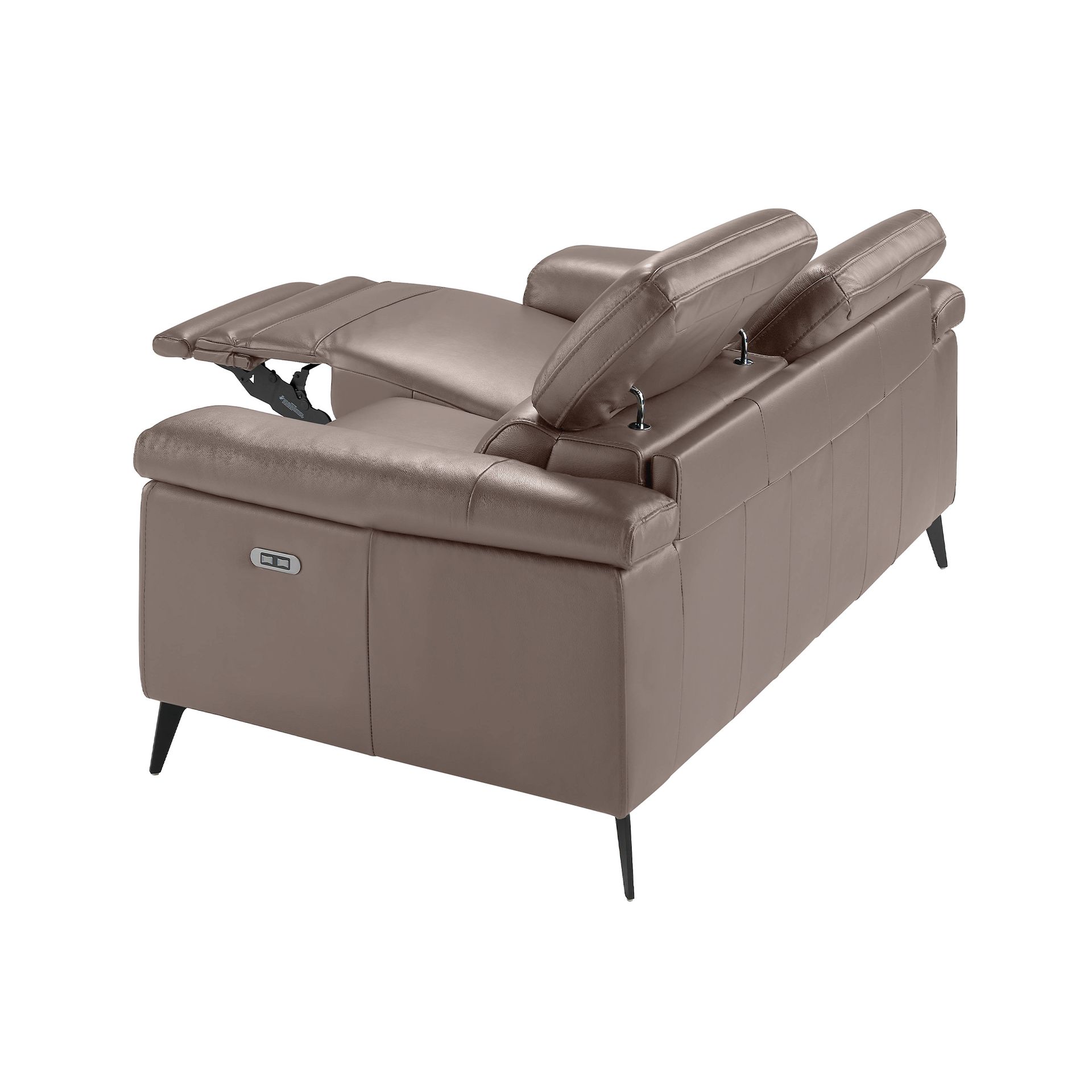 Sofá relax 3 plazas piel visón - Imagen 6