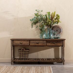 CONSOLA MARRÓN MADERA 184