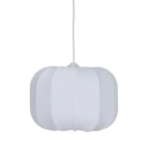 LÁMPARA TECHO BLANCO TEJIDO 31 X 31 X 24 CM