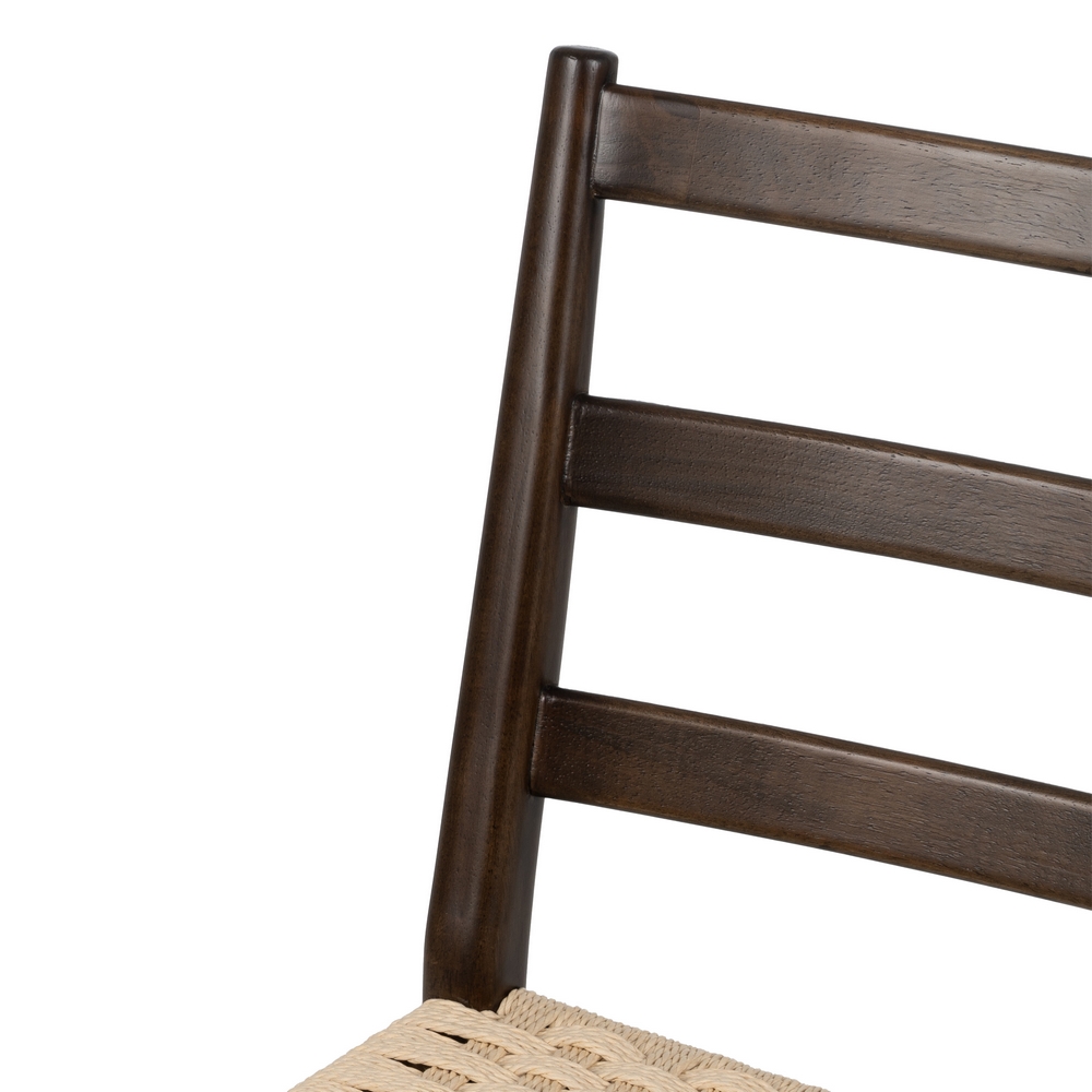 SILLA MARRÓN MADERA / FIBRA SALÓN 44 X 50 X 80 CM - Imagen 5