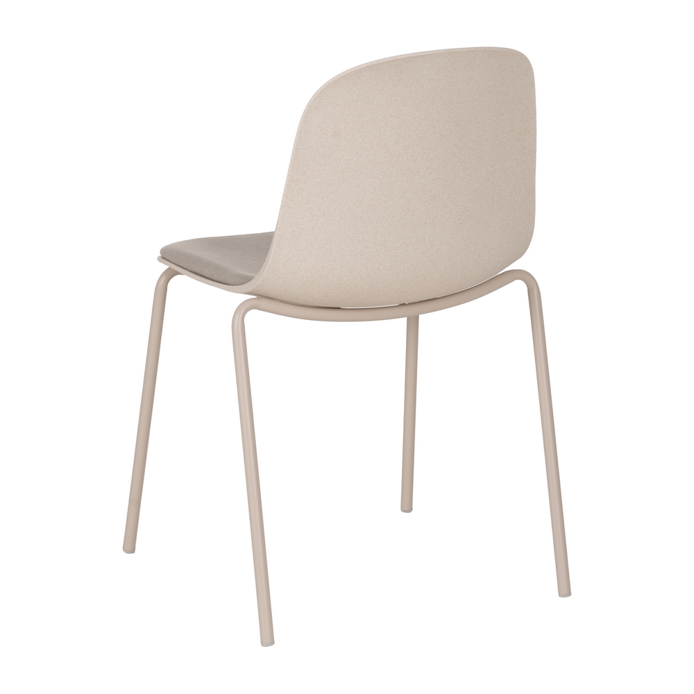 SILLA BEIGE PP-METAL EXTERIOR 50 X 53 X 85 CM - Imagen 4