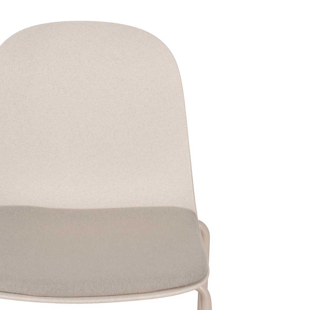 SILLA BEIGE PP-METAL EXTERIOR 50 X 53 X 85 CM - Imagen 5