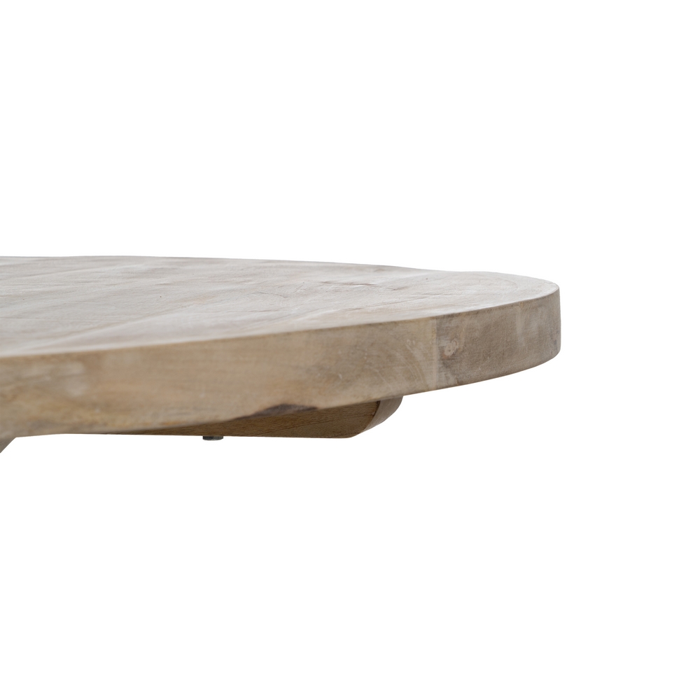 MESA COMEDOR BLANCO ROZADO 120 X 120 X 76 CM - Imagen 4