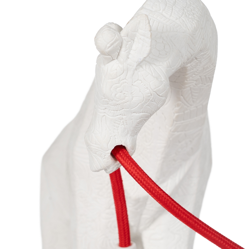 LÁMPARA MESA JIRAFA BLANCO POLIRESINA 24 X 9,50 X 29 CM - Imagen 3