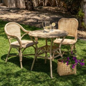 SILLA NATURAL RATÁN SALÓN 55 X 60 X 84 CM