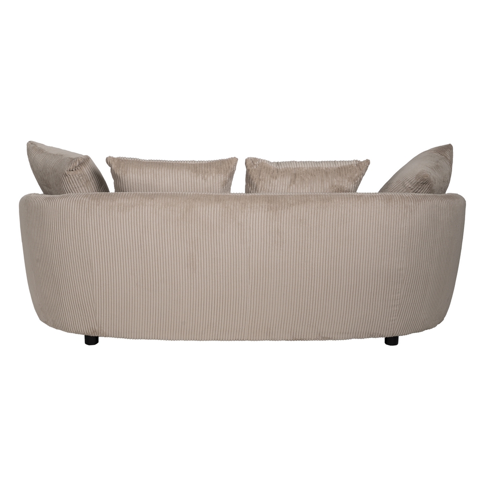 SOFÁ 3 PLAZAS BEIGE TEJIDO SALÓN 197 X 96 X 75 CM - Imagen 3