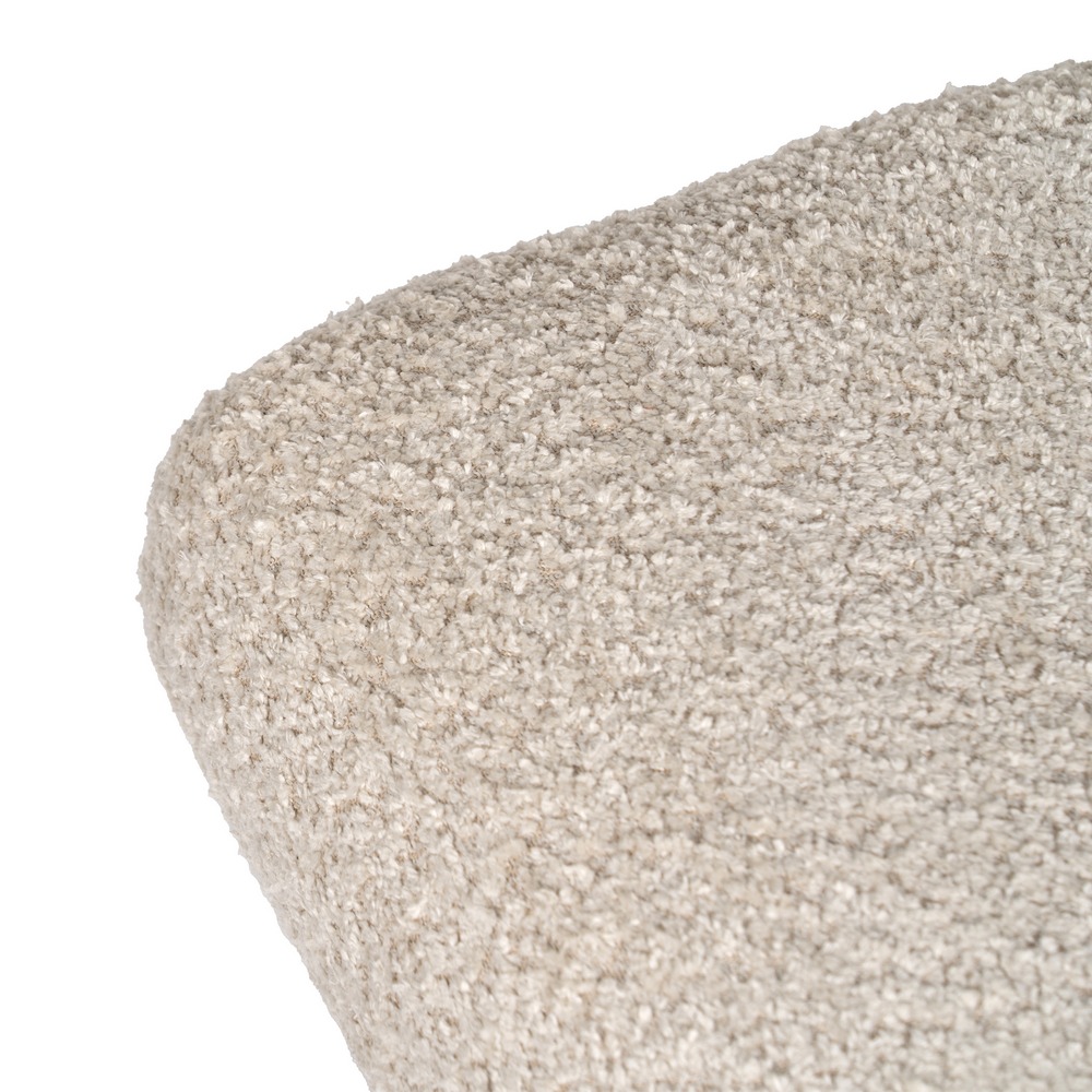 BANQUETA BEIGE TEJIDO-MADERA SALÓN 53 X 38 X 41 CM - Imagen 2